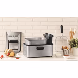 Cecotec CleanFry Infinity 3000 Singolo 5,6 L Indipendente 2400 W Friggitrice Nero, Acciaio inox - Vista aggiuntiva 7