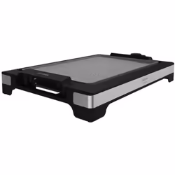 Piastra elettrica da 2000 W di potenza per cucinare ogni tipo di alimenti rapidamente e in modo preciso grazie alla sua resis ...