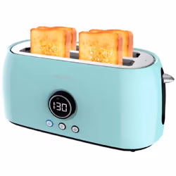 Cecotec 03108, 4 fetta/e, Blu, Pulsanti, Manopola, 1500 W, 220 - 240 V, 50 - 60 Hz