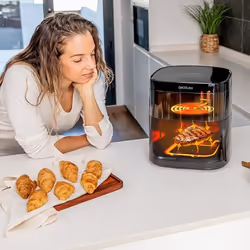 Cecotec 03292 friggitrice Singolo 6 L Indipendente 2200 W Friggitrice ad aria calda Nero - Vista aggiuntiva 6