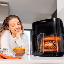 Cecotec 03292 friggitrice Singolo 6 L Indipendente 2200 W Friggitrice ad aria calda Nero - Vista aggiuntiva 7