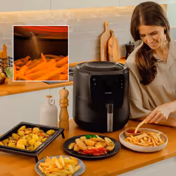 Cecotec 03300 friggitrice Singolo 5,5 L Indipendente 1550 W Friggitrice a basso contenuto di grassi Nero - Vista aggiuntiva 6