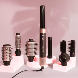 Cecotec CermicCare AirGlam Multistyler Caldo Nero, Oro rosa 1400 W 1,8 m - Vista aggiuntiva 3