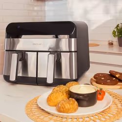 Cecotec Advance 9000 Doppia 9 L Indipendente 2800 W Friggitrice ad aria calda Nero, Acciaio inox - Vista aggiuntiva 7