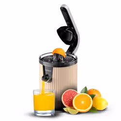 Cecotec Xqueeze RetroJuice 600, Estrattore di succo, Beige, Nero, Acciaio inox, 1 pz, Acciaio inox, 600 W, 220 - 240 V