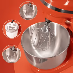 Cecotec Cecomixer Merengue 5L 1200 Sbattitore con base 1200 W Rosso - Vista aggiuntiva 6