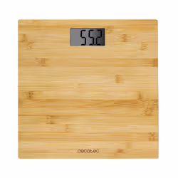 Cecotec Surface Precision 9300 Healthy, Bilancia pesapersone elettronica, 180 kg, 100 g, Bamboo, Quadrato, Bamboo