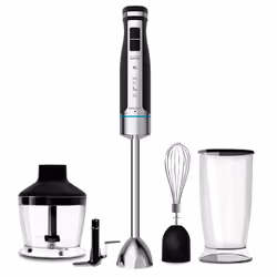 Cecotec PowerGear 1500 XL Pro, Frullatore ad immersione, 0,8 L, Tritaghiaccio, 1500 W, Nero, Acciaio inox