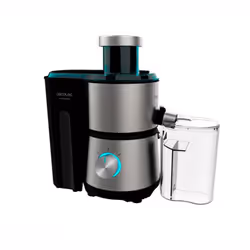 Cecotec 04153, Centrifuga spremiagrumi, Nero, Acciaio inox, Acciaio inox, 20000 Giri/min, 1 L, 350 ml