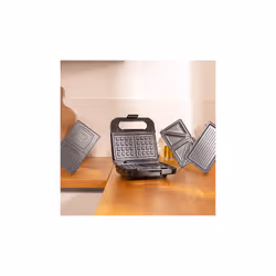 Cecotec 04309 tostiera 1000 W Nero, Acciaio satinato