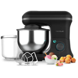 Cecotec - Impastatrice dal design elegante con 5 funzioni e accessori per sbattere e impastare. Funzione per fare il gelato inclusa.