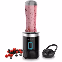 Cecotec 04395, Frullatore per sportivi, 0,6 L, 350 W, Nero