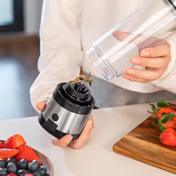 Cecotec 04396 frullatore 0,4 L Frullatore portatile 126 W Nero, Acciaio inox - Vista aggiuntiva 5