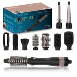 Cecotec Bamba CeramicCare 10in1 Multistyler Caldo Nero, Rosa 1,6 m