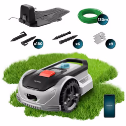 Cecotec Conga GrassHopper 500 Tagliaerba robotizzato Batteria Nero, Grigio - Vista aggiuntiva 4