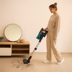 Cecotec Conga Rockstar 10000 Nebula Station Aspirapolvere a bastone 2 in 1 AC Secco Senza sacchetto 3 L 450 W Nero, Acciaio inox - Vista aggiuntiva 7