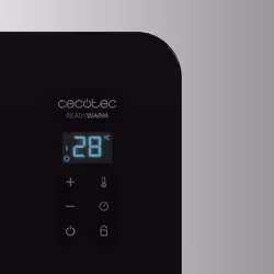 Cecotec Ready Warm 6670 Crystal Connection Interno Nero 1000 W Stufa elettrica a convezione - Vista aggiuntiva 4