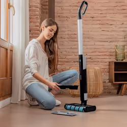 Cecotec FreeGo Wash Mocio elettrico Batteria Secco e bagnato Senza sacchetto 40 W Nero, Blu - Vista aggiuntiva 8