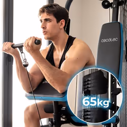 Cecotec Drumfit HomeGym 2000 Double Multiestación Bicipiti, Petto, Forearms, Spalle, Tricipiti - Vista aggiuntiva 2