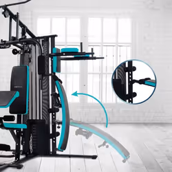 Cecotec Drumfit HomeGym 2000 Double Multiestación Bicipiti, Petto, Forearms, Spalle, Tricipiti - Vista aggiuntiva 6