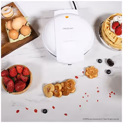Cecotec 08005 piastra per waffle 4 waffle 700 W Bianco - Vista aggiuntiva 4