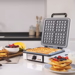 Cecotec 08017 piastra per waffle 4 waffle 1200 W Acciaio inox, Bianco - Vista aggiuntiva 4