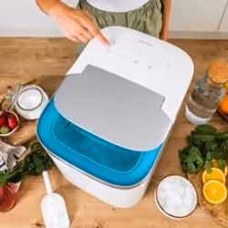 Cecotec 08052 macchina per cubetti di ghiaccio Macchina per la produzione di cubetti di ghiaccio integrata/indipendente 15 kg/24h 150 W Blu, Trasparente, Bianco - Vista aggiuntiva 4