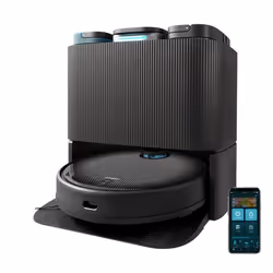 Cecotec Conga 11090 Spin Revolution Home&Wash, Senza sacchetto, Nero, Rotondo, 2 L, 20 dB, 2,8 L