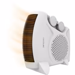 Cecotec Riscaldatore elettrico a basso consumo ReadyWarm 2000 Max Dual White. Termoventilatore da 2000 W, oscillazione a 65°, ...