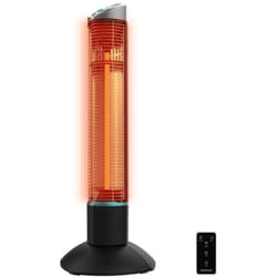 Cecotec - Stufa a torre per esterni da 1000 w, tecnologia alogena, 2 livelli di potenza, oscillazione e telecomando.