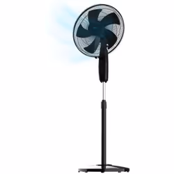 Ventilatore a piantana da 16, con 45W, timer, 3 velocità e oscillazione.