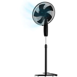 Cecotec - Ventilatore a Piantana EnergySilence 515 MaxFlow Black, 45 w, diametro 40 cm, 5 lame, timer 1 ora, 3 velocità e oscillazione automatica,
