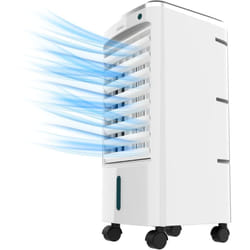 Cecotec - EnergySilence 3500 Raffreddatore evaporativo Cool Compatto. 65 w, Serbatoio 3,5 l, 3 Velocità, Oscillazione di 70º, Ruote multidirezionali,