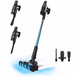Aspirapolvere verticale 3 in 1 con ciclone parallelo. Potenza di 500 W, 30 kPa e 150 Aw. 70 minuti di autonomia. Tubo rigido ...