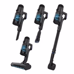 Cecotec Conga Rockstar 6500 Century ErgoWet Animal Aspirapolvere verticale Batteria Secco e bagnato Acqua Senza sacchetto Nero, Blu 2,5 Ah