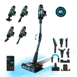 Cecotec Conga Rockstar 9500 Connected Ergowet 3000 IA Aspirapolvere stick 4-in-1 Batteria Secco HEPA Senza sacchetto 0,6 L 680 W Nero, Verde 3 Ah