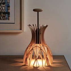 Bover Domita M/36 lampada da tavolo Marrone, Legno