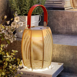 Bover Tanit M/29/R lampada da tavolo Beige, Marrone