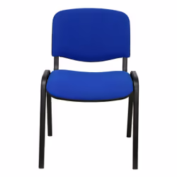 PIQUERAS Y CRESPO Alcaraz, Singolo, Sedia imbottita tappezzata, Schienale imbottito tappezzato, Blu, Blu, Nero