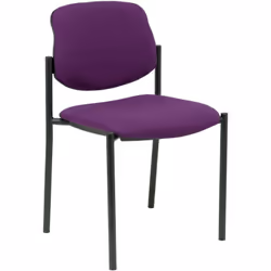 PIQUERAS Y CRESPO Sedia sicura di sé con 4 gambe e struttura nera Sedia da ufficio dal design elegante, la sua struttura nera ...
