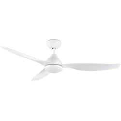 Leds-c4 - 132 cm Deckenventilator mit 3 Flügeln und LED-Licht in hellem Weiß Ventilatore da soffitto a 3 pale da 132 cm con luce led bianco brillante