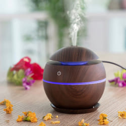 Innovagoods - Mini umidificatore diffusore di profumo noce scuro