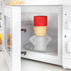 Innovagoods - Pulitore a Vapore per microonde Fuming Chef, pulisce Il Tuo microonde in Modo rapido e Semplice, con Funzione di Pulizia a Vapore e