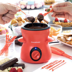 Innovagoods - Fontana de Cioccolato ® Fonduta de cioccolato 25W con accessori Fonlat, fonduta de cioccolato con funzione de fonduta, accessori e