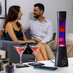InnovaGoods 8435527825690 lampada da tavolo E14 30 W G Nero, Viola, Rosso, Trasparente - Vista aggiuntiva 4