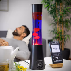 InnovaGoods 8435527825690 lampada da tavolo E14 30 W G Nero, Viola, Rosso, Trasparente - Vista aggiuntiva 6