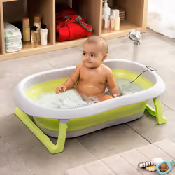 InnovaGoods Fovibath, Elastomero Termoplastico (TPE), 38 L, Verde, Grigio