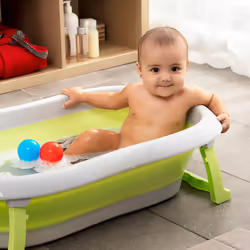 InnovaGoods Fovibath vaschetta per bagnetto Elastomero Termoplastico (TPE) Verde, Grigio 38 L - Vista aggiuntiva 5