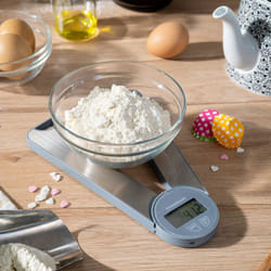 Innovagoods - Skolden Bilancia da cucina digitale pieghevole, bilancia da cucina con display, acciaio inox, bilancia alimentare multifunzionale 2g -5