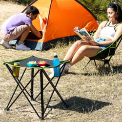 Tavolo da campeggio pieghevole in tessuto con copertura Cafolby Innovagoods